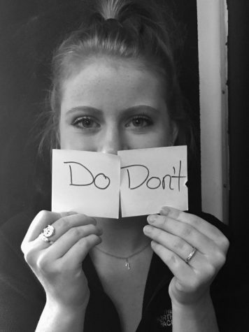 Danika Cummings '18, gives her advice to underclassmen.