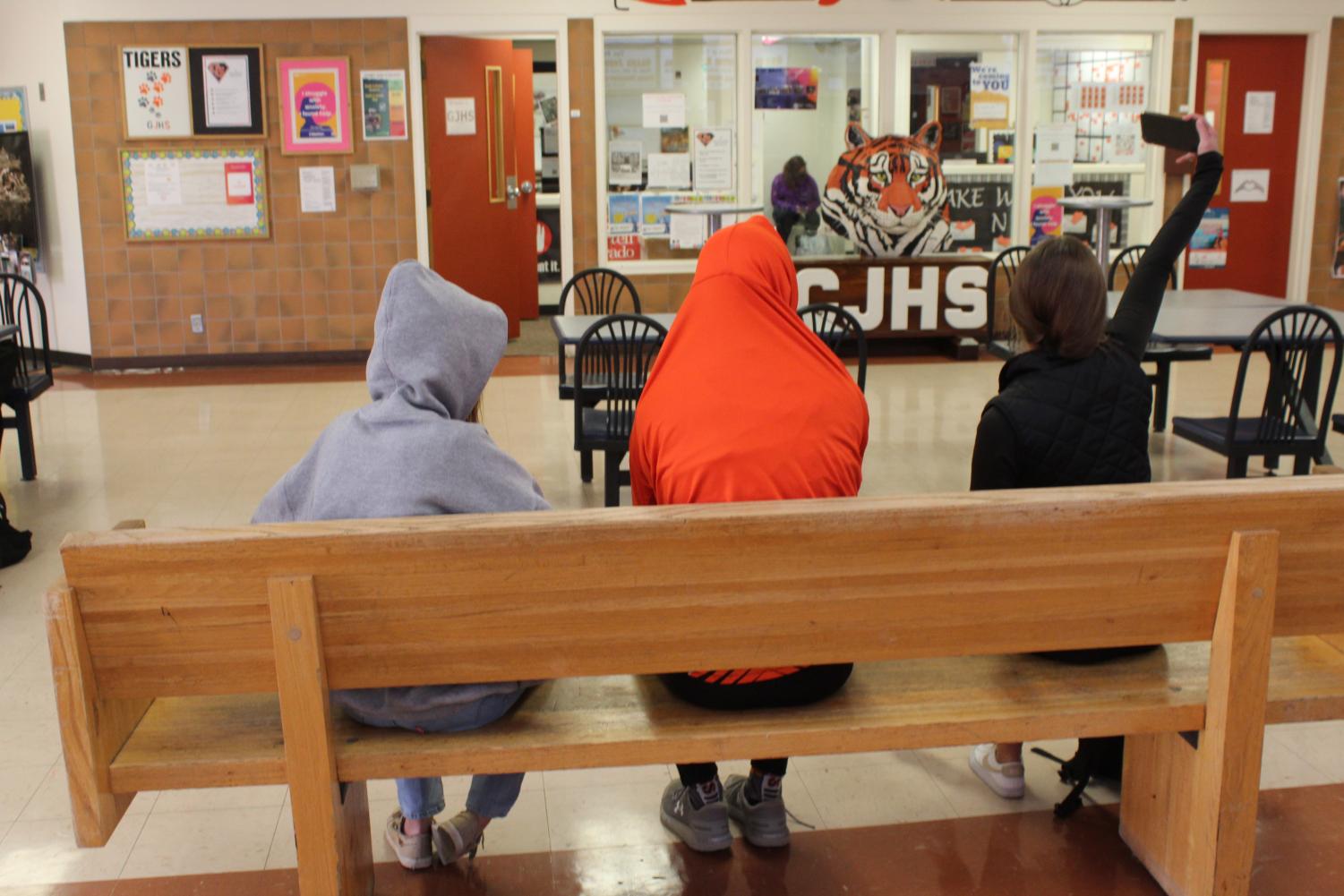 Students are no longer allowed to wear hoodies inside the building at Grand Junction High School.