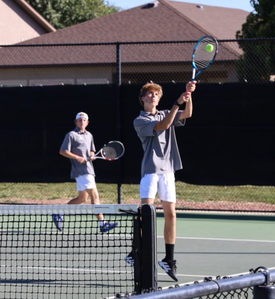 Cousins Jamison and Isaac Boyer team up as the No. 1 doubles team for GJHS boys tennis. The seniors are among 10 Tigers who qualified for the Class 4A state tournament.