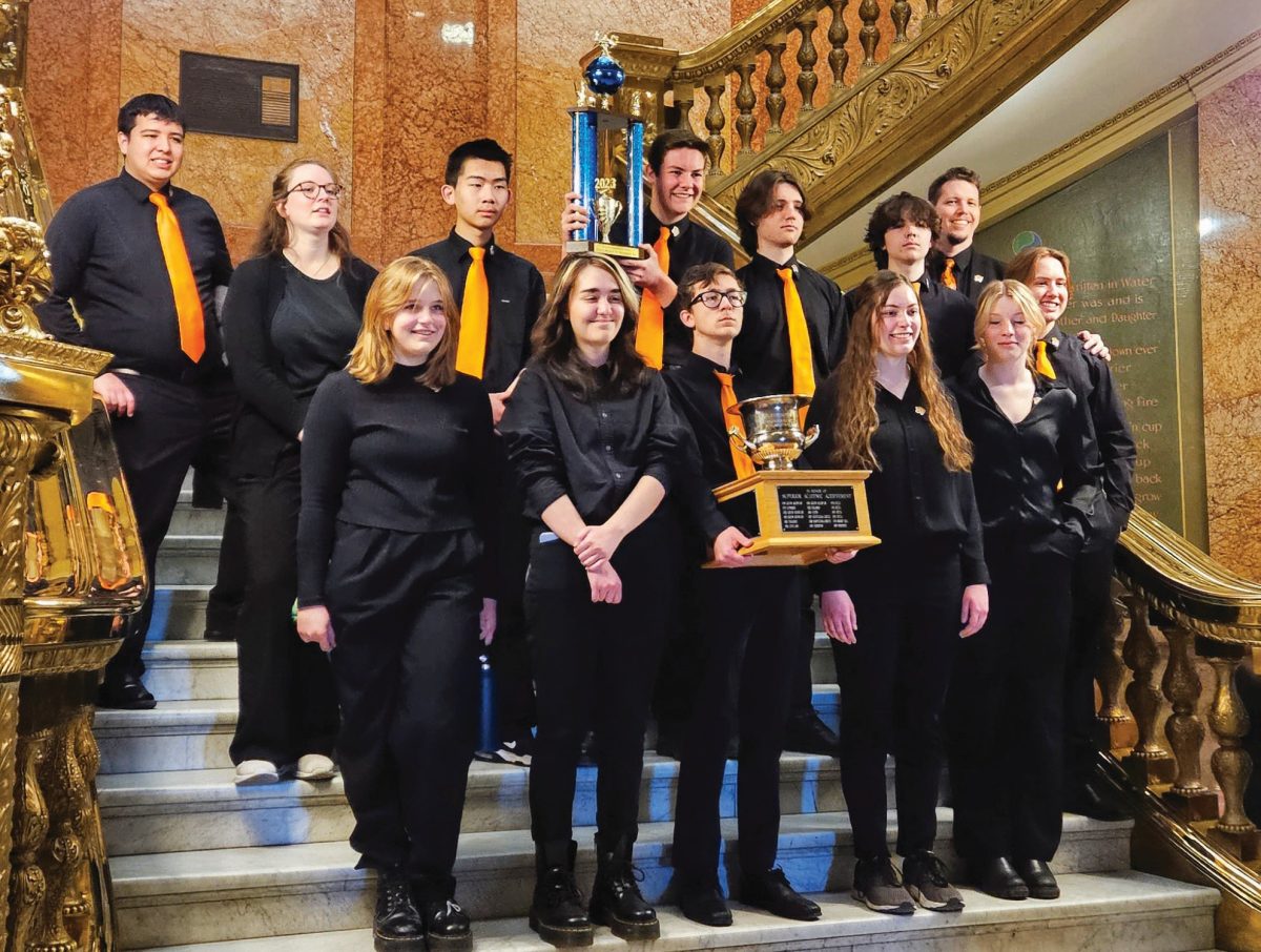 Members of the GJHS Academic Team celebrated the 2023 state championship at the state capital. This year’s team is preparing for another successful season.