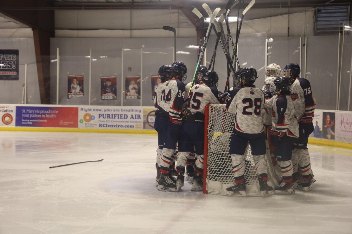 Caprock hockey team right before a game at the River City Sportplex in Grand Junction. Their season is now over.