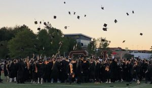 Last year's graduating class of 2024 celebrating in Stocker Stadium. This year's graduation will be held at the same place on May 15 at 6 p.m.