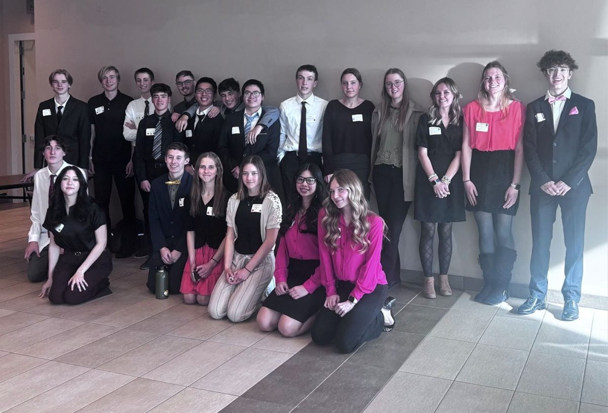 GJHS’ FBLA students qualified for state. They can be seen here at the regional competition that took place at Colorado Mesa University. (Submitted photo)