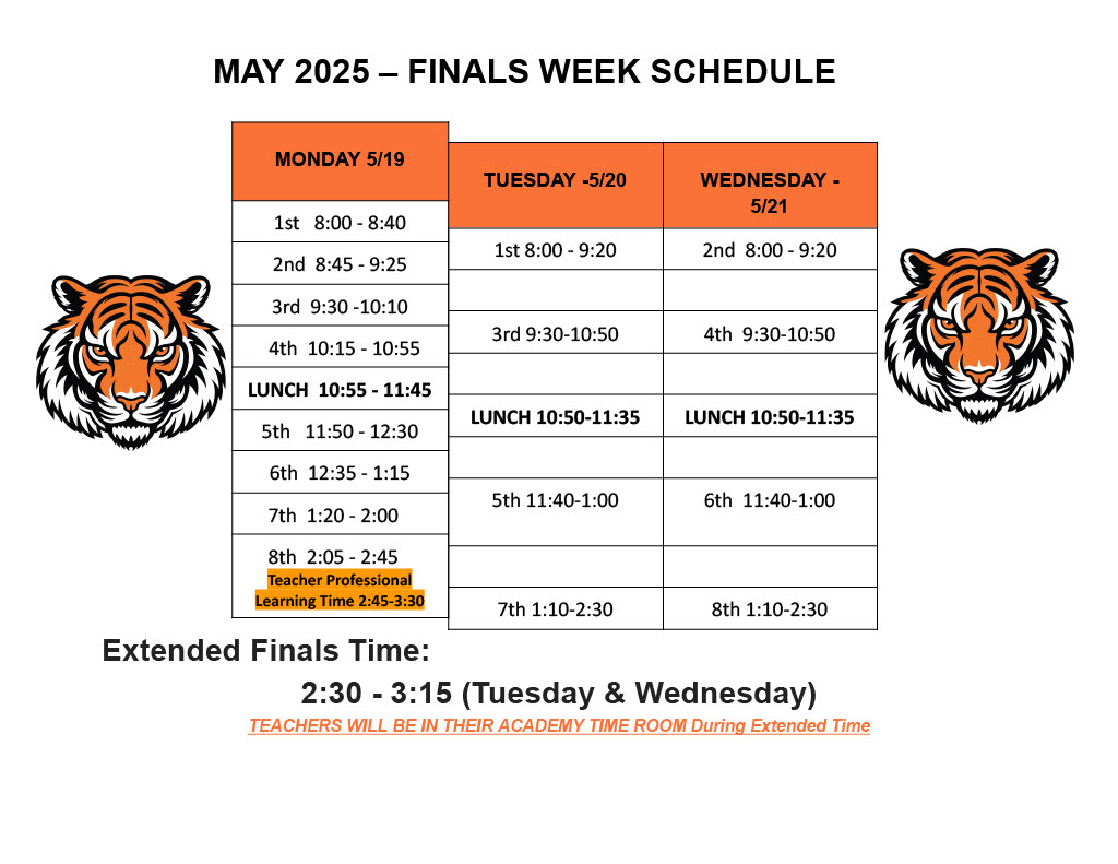Summer is approaching quickly. The school year will end on May 21, along with the completion of finals for all students. 