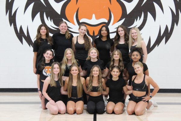 The 2025-2026 Grand Junction High School Poms Team. The team consists of 16 students and was reintroduced for the new school year.