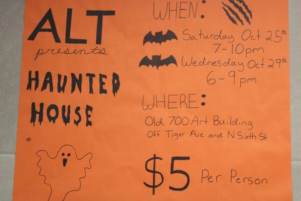 The GJHS haunted house will be held in the old art building on Oct 25, 7-10 p.m., and Oct 29, 6-9 p.m. ALT puts on the haunted houses. 