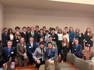 38 GJHS students qualified for FBLA state. Most of these students can be seen captured at the district competition on Feb. 2